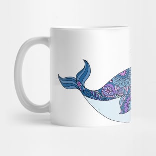 Zentangle whale Mug